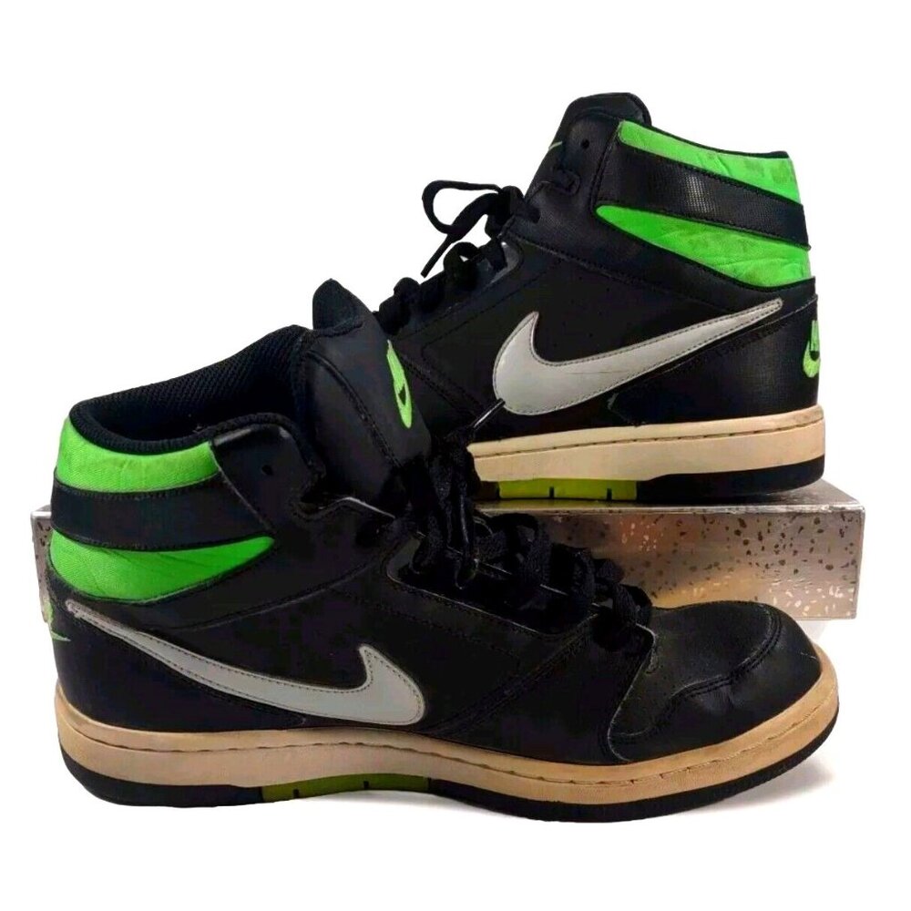 Nike Prestige IV High 584614-031 Men's Green White Basketball Shoes Size 9.5